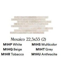 ROCKING ANTHRACITE MOSAICO 22,5X55 - Marazzi M1HU MARAZZI  - 1