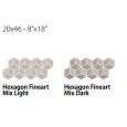 FINEART HEXAGON 20X46 FINEART MIX LI - CSAEXFML01 Ceramica Sant'Agostino