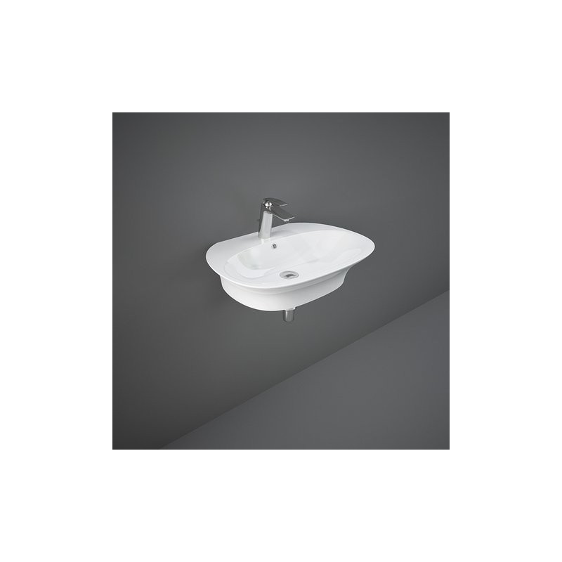 Lavabo ovale suspendu  Sensation     Blanc Alpino PROTEK Rak Ceramics RAK CERAMICS - 1