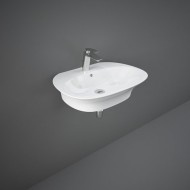 Lavabo Sospeso Ovale SENSATION   Bianco Alpino PROTEK Rak Ceramics RAK CERAMICS - 1