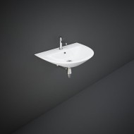 Oval wall-mounted washbasin Sensation  MORWB6001AWHA White Alpino Rak Ceramics RAK CERAMICS - 1