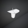 Ovales Wandwaschbecken Sensation  MORWB5001AWHA Weiss Alpino Rak Ceramics