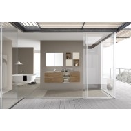 LIME 1.0 Bathroom Cabinet Composition 104 Cemento Tortora AZZURRA