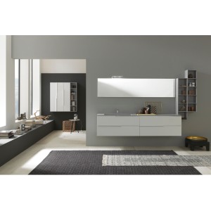 LIME 1.0 Bathroom Cabinet Composition 111 Ecomalta Le terre Limo AZZURRA