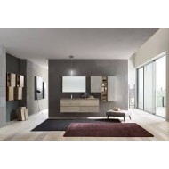 LIME 2.0  Composizione 206 Laccato Titanio Opaco Mobile Bagno AZZURRA