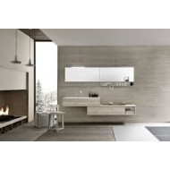 LIME 2.0 Bathroom Cabinet Composition 219 Rovere Dogato Grigio  AZZURRA