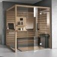 KALIKA Sauna 160X120XH.215  CEDRO+FRASSINO Winkel / Wand - Hafro - Geromin