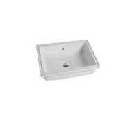 QUBO Underground  washbasin 50 Bianco  49x39 cm  cm SOTTOPIANI QB05040001 Disegno Ceramica