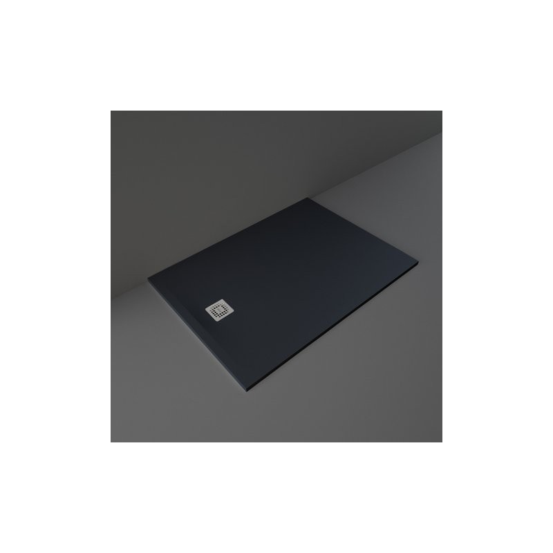 PIATTO DOCCIA FEELING IN RAKSOLID 140X100X3 cm  BLACK  Rak Ceramics