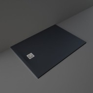 FEELING SHOWER TRAY IN RAKSOLID 140X100X3 cm  BLACK  Rak Ceramics