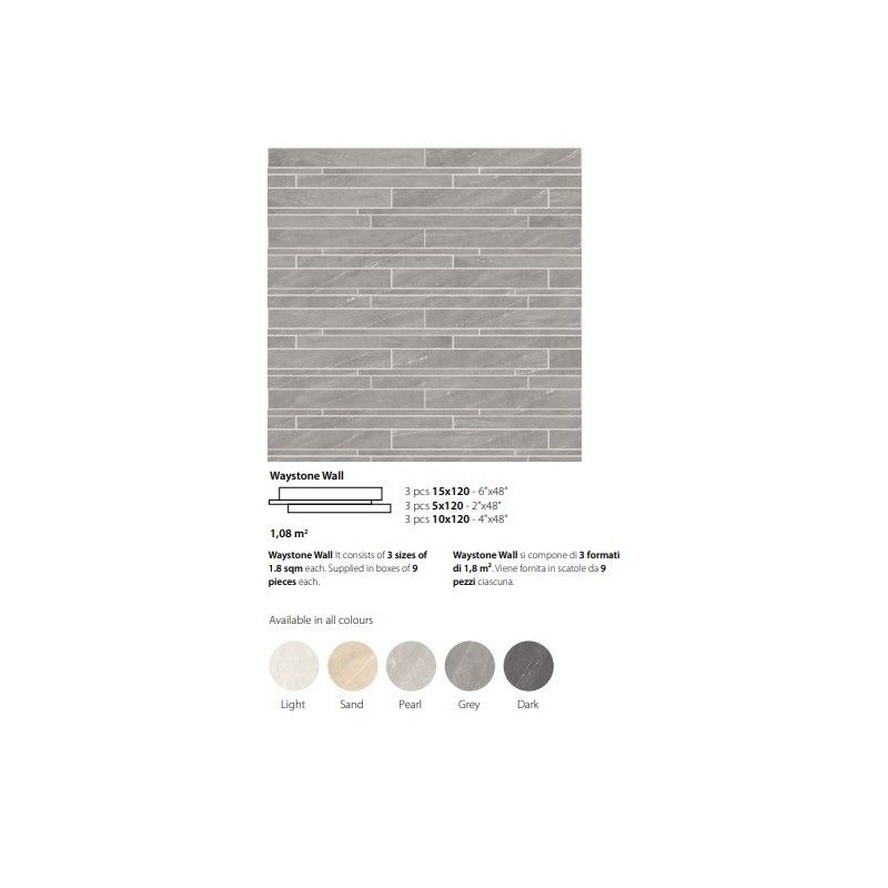 WAYSTONE WALL LIGHT MOD.1,08 cm  - Ceramica Sant'Agostino CSAWWYLI06 CERAMICA SANT'AGOSTINO - 1