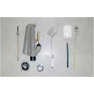 SET POUR CASSETTE + CHAINE ET BOUTON A DECHARGE ELEVEE. Ceramica Flaminia