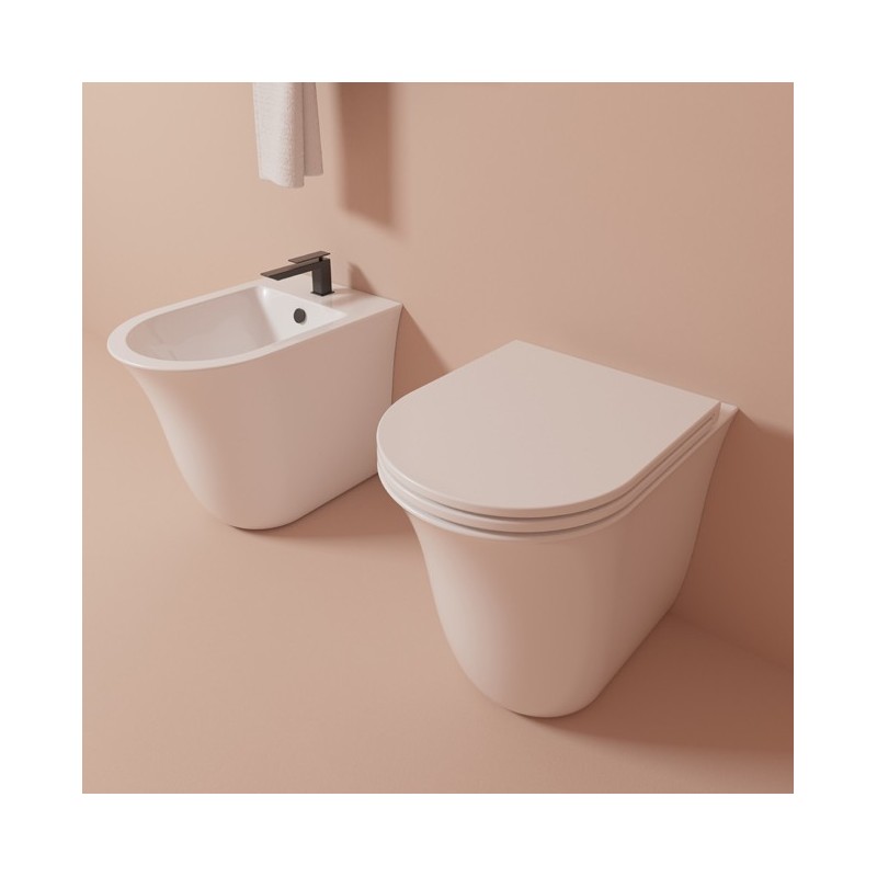 GSG FLUT Einloch-Standbidet (ohne Loch, drei Löcher auf Anfrage) Glänzendes Weiß 36x52,5 