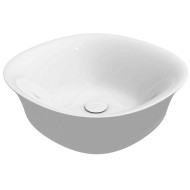 GSG FLUT  Lavabo  Quadro bordo fino, cm 42  Bianco lucido Ø42