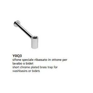 Special aesthetic lowered brass siphon HATRIA