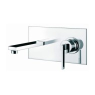 TATTOO MYAMIX Waschbecken Mixer Einbau mit Platte und Hahn 160 mm Chrome  Bongio 46539TT1603BARRY LONDON BONGIO RUBINETTERIE  - 