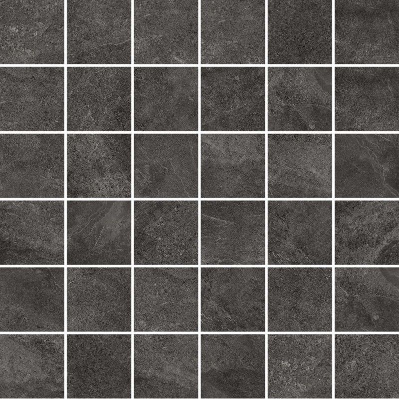 MINERAL MOSAIQUE QUADRETTI GRAPHITE 30X30 - CERAMICA ITALIANA ARIANA DESVRES ARIANA - 1