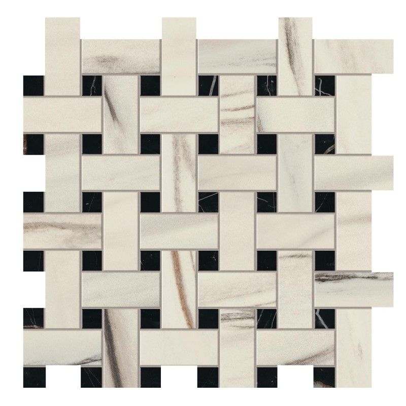 Marvel Dream Bianco Fantastico Basket Weave Matt 30,5x30,5 - Atlas Concorde CERAMICHE ATLAS CONCORDE - 1