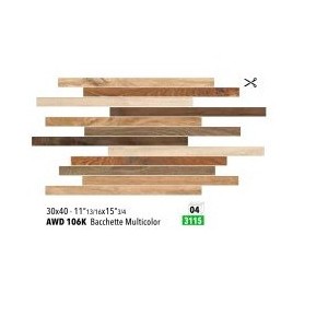 ARTWOOD MOSAIK BACCHETTE MULTICOLOR 30x40 - NOVABELL AWD106K NOVABELL - 1
