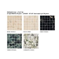SOUND OF MARBLES SCREZIATO VIVACE  MOSAICO 5X5 LUCIDATO RETTIFICATO  - FIORANESE CERAMICHE M49MS5L FIORANESE CERAMICHE - 1