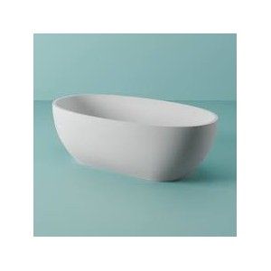 ARTCERAM HOOP FREESTANDING LIVINGTEC BATHTUB WITH BATH COVER INCLUDED