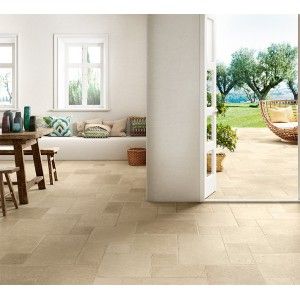 Effetto Pietra di Ostuni L ELEMENT Straight Edge Sabbia Grip 20x60 - CERDOMUS 80473 CERDOMUS - 1