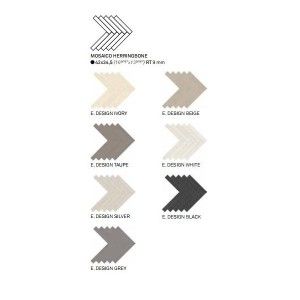 ELEMENTS DESIGN WHITE Mosaico HERRINGBONE 34,5X42 - M6A0 Ceramiche Keope