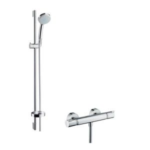 AXOR UNO Croma 100 Combi douche Vario avec barre 90 cm 27035000 HANSGROHE - 1