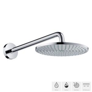 AXOR UNO Raindance S Overhead shower 240 1jet EcoSmart 9 l/min with shower arm 27461000 HANSGROHE - 1