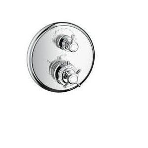 AXOR Montreux Thermostatique pour solution encastree avec robinet d'arret, poignee croisillon RIC 16800000 HANSGROHE - 1