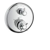 AXOR Montreux Thermostat Unterputz mit Kreuzgriff und Absperrventil RIC 16800000 HANSGROHE - 1