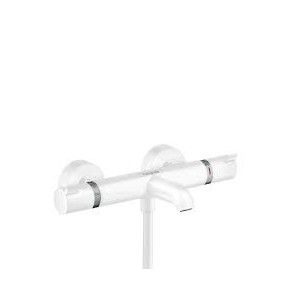 Ecostat - Thermostatic bath mixer Comfort for exposed installation - matt white AX 13114700 HANSGROHE - 1