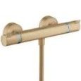 Ecostat - Mitigeur thermostatique de douche externe - bronze brosse AX 13116140 HANSGROHE - 1