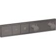RainSelect - Thermostat for concealed installation for 2 functions - Brushed Black Chrome AX 15380340 HANSGROHE - 1
