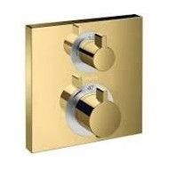 Ecostat Square - Thermostatmischer Unterputz fuer 2 Verbraucher - Polished Gold Optic AX 15714990 HANSGROHE - 1