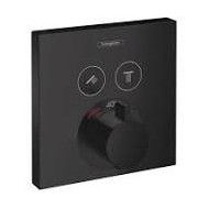 ShowerSelect - Thermostatmischer Unterputz fuer 2 Verbraucher - Mattschwarz AX 15763670 HANSGROHE - 1