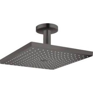 Raindance E - Douche de tete 300 1jet avec raccord plafond - noir chrome brosse AX 26250340 HANSGROHE - 1