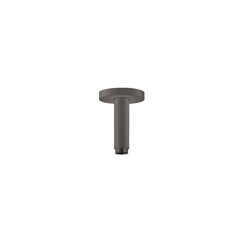 fixation au plafond S 10 cm - noir chrome brosse HG 27393340 HANSGROHE - 1