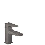 Metropol - Single lever basin mixer 100 with lever handle with push-open waste - Brushed Black Chrome HANSGROHE  32500340 HANSGR