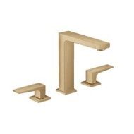 Metropol - Melangeur de lavabo 3 trous  160 poignee manette avec bonde Push-Open- bronze brosse HANSGROHE  32515140 HANSGROHE - 