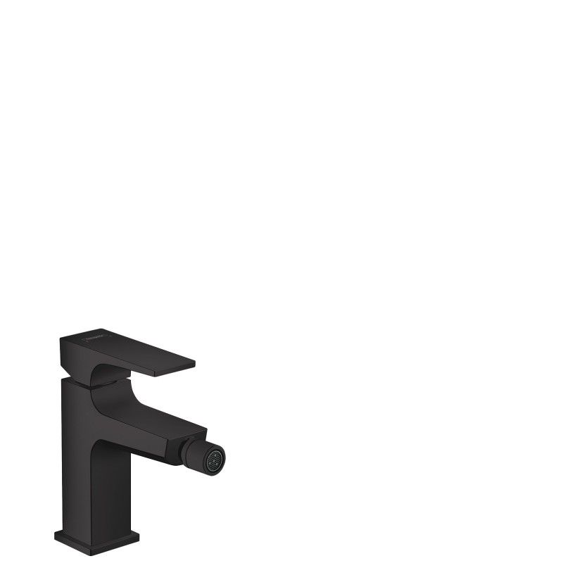 Metropol - Mitigeur bidet poignee manette avec bonde Push-Open- noir matt HANSGROHE  32520670 HANSGROHE - 1