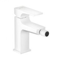 Metropol - Mitigeur bidet poignee manette avec bonde Push-Open- Blanc matt HANSGROHE  32520700 HANSGROHE - 1