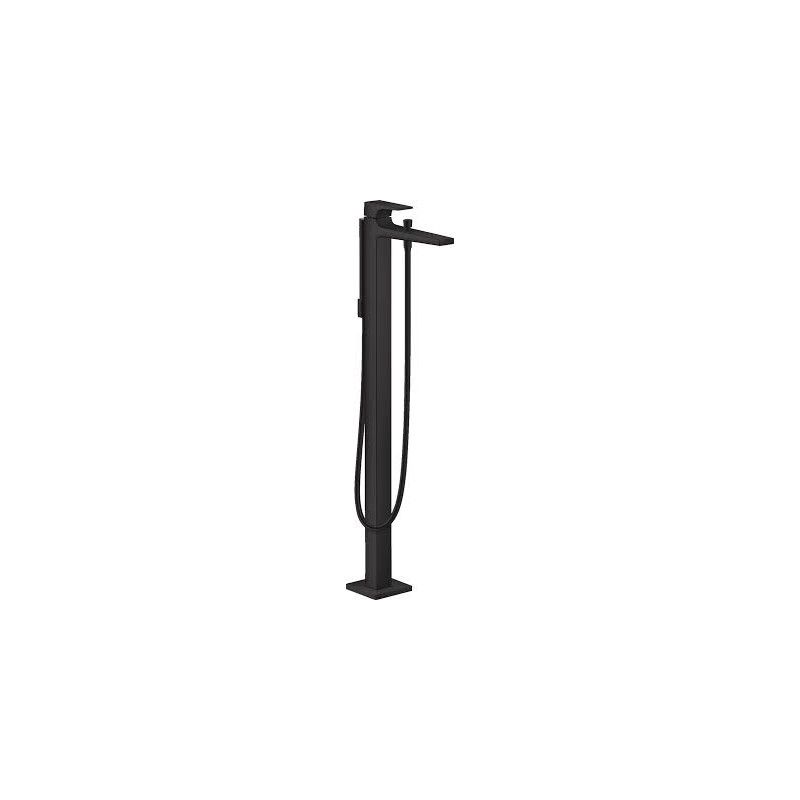 Metropol - Set de finition mitigeur bain/douche  au sol poignee manette - noir matt HANSGROHE  32532670 HANSGROHE - 1