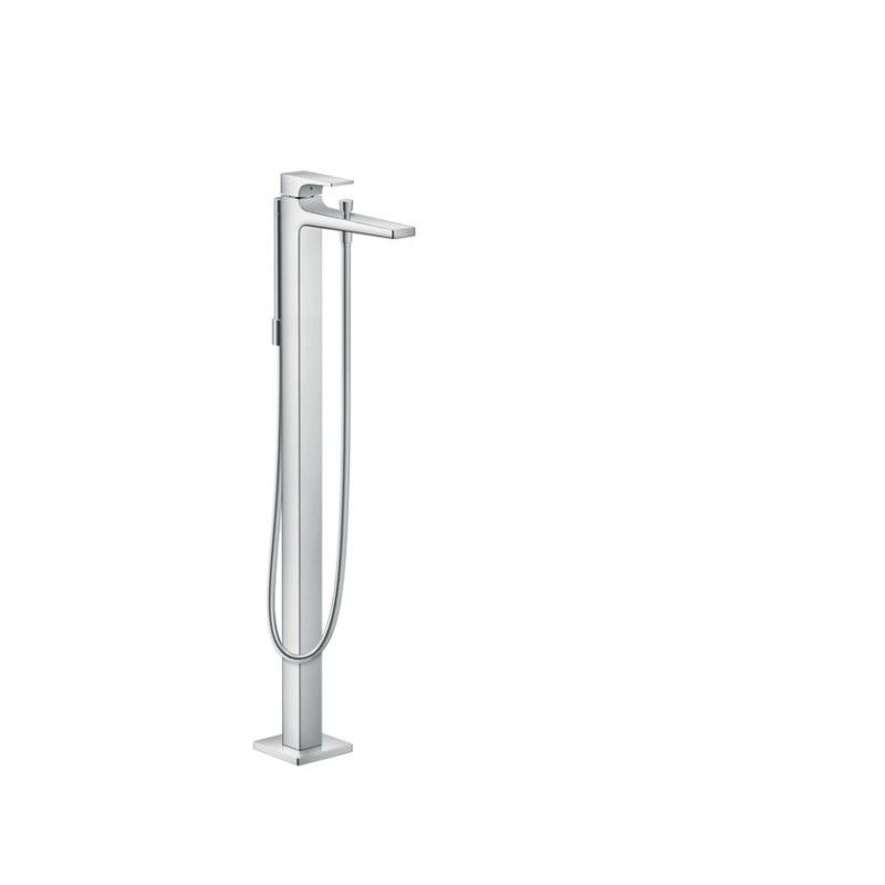 Metropol - Single lever manual bath mixer floor-standing with lever handle - matt white HANSGROHE  32532700 HANSGROHE - 1