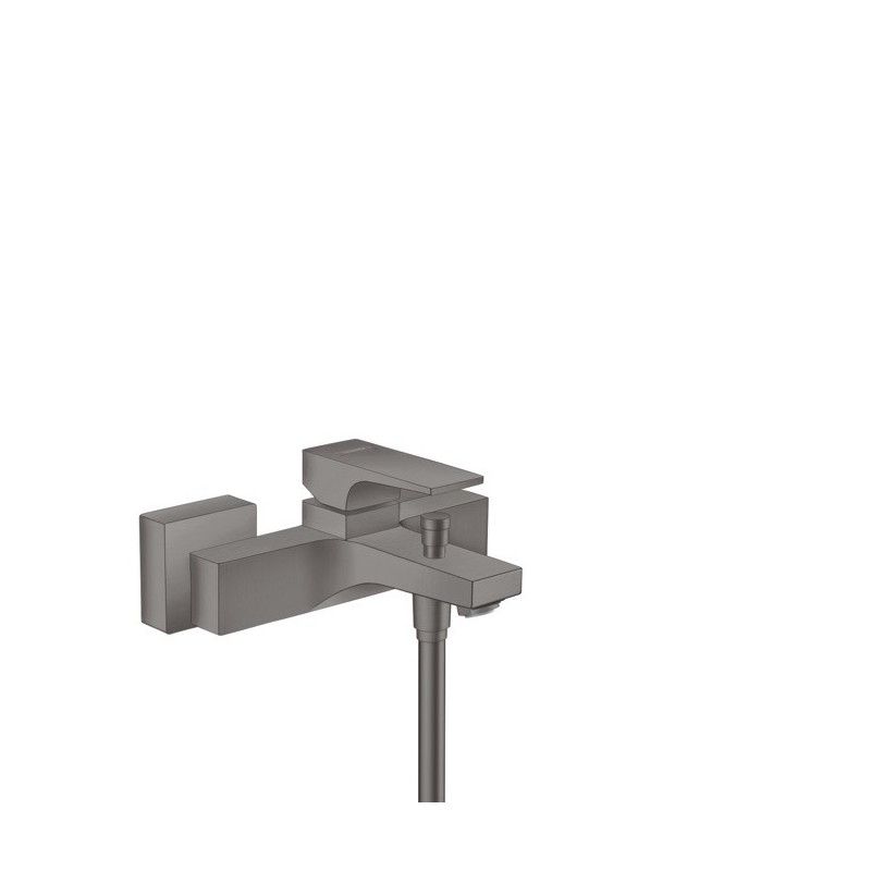 Metropol - Single lever manual bath mixer for exposed installation with lever handle - Brushed Black Chrome HANSGROHE  32540340 