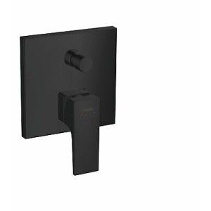 Metropol - Set de finition mitigeur bainpour solution encastree poignee manette - noir matt HANSGROHE  32545670 HANSGROHE - 1