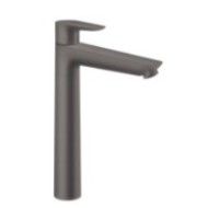 Talis E - Single lever basin mixer 240 with Pop-up waste set - Brushed Black Chrome HG 71716340 HANSGROHE - 1