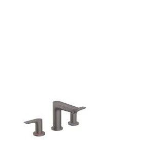 Talis E - Melangeur de lavabo 3 trous  avec tirette et vidage - noir chrome brosse HG 71733340 HANSGROHE - 1