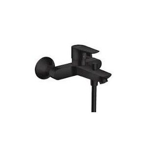 Talis E - Single lever manual bath mixer for exposed installation - matt black HG 71740670 HANSGROHE - 1
