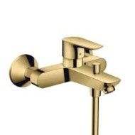 Talis E - Single lever manual bath mixer for exposed installation - polished gold-optic HG 71740990 HANSGROHE - 1